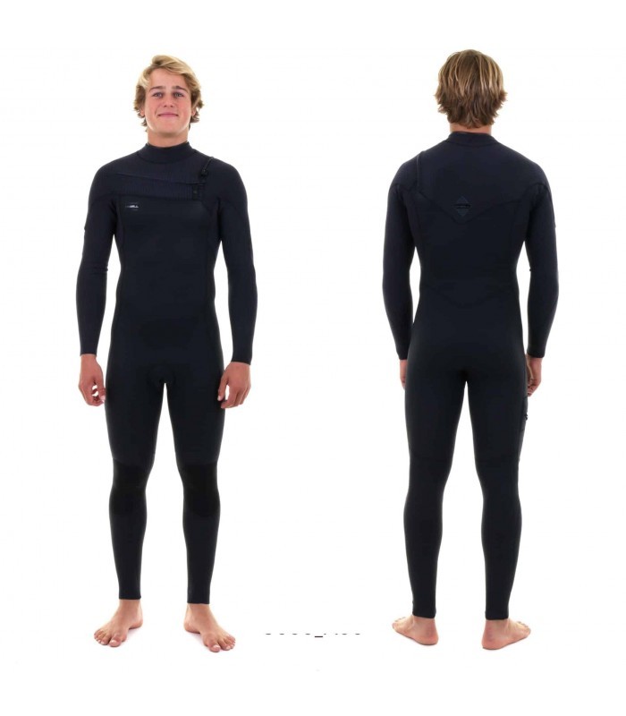 Muta O'Neill Hyperfreak 4/3mm Con Zip Sul Petto | TechnoButter 3X, Ingresso F.U.Z.E, Nera