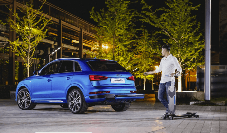 El nuevo invento de Audi: skateboard eléctrico 2 monopatin longboard audi