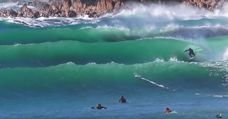 El swell del año, en un raro spot Sudafricano