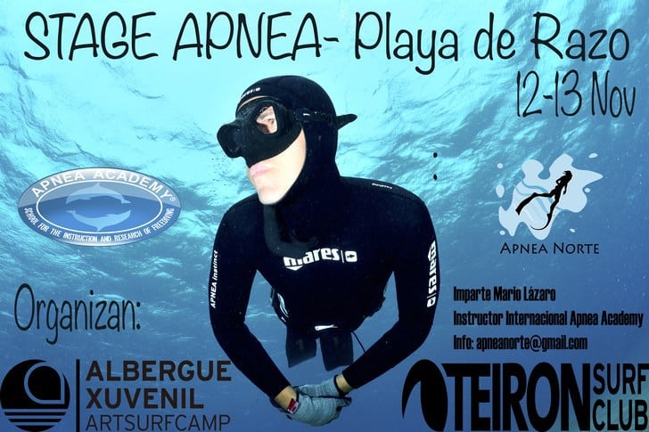 Nuevo Stage de Apnea Playa de Razo