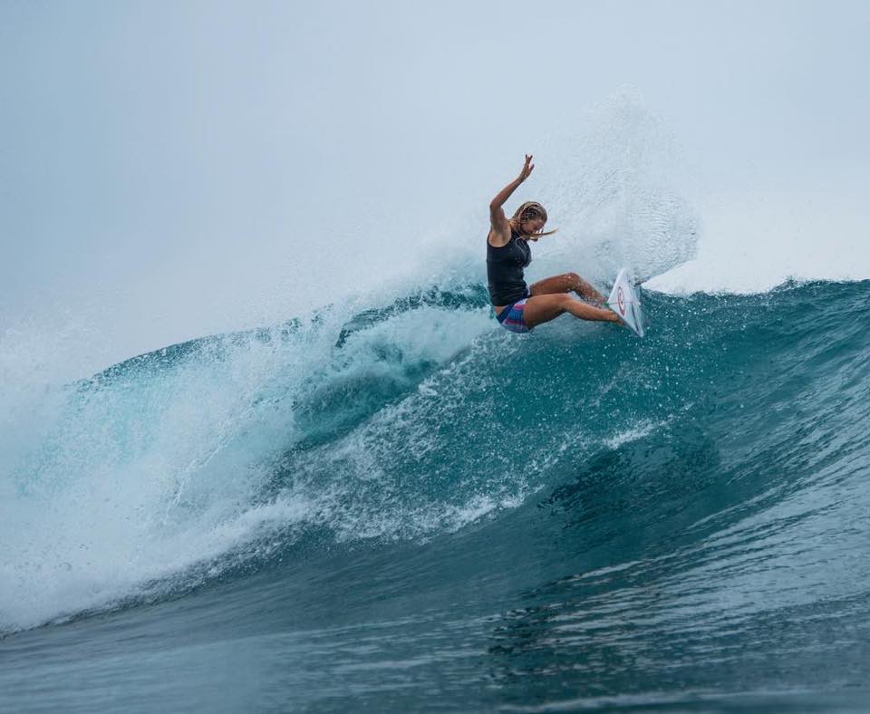 Bethany Hamilton en Pasta Point, Maldivas