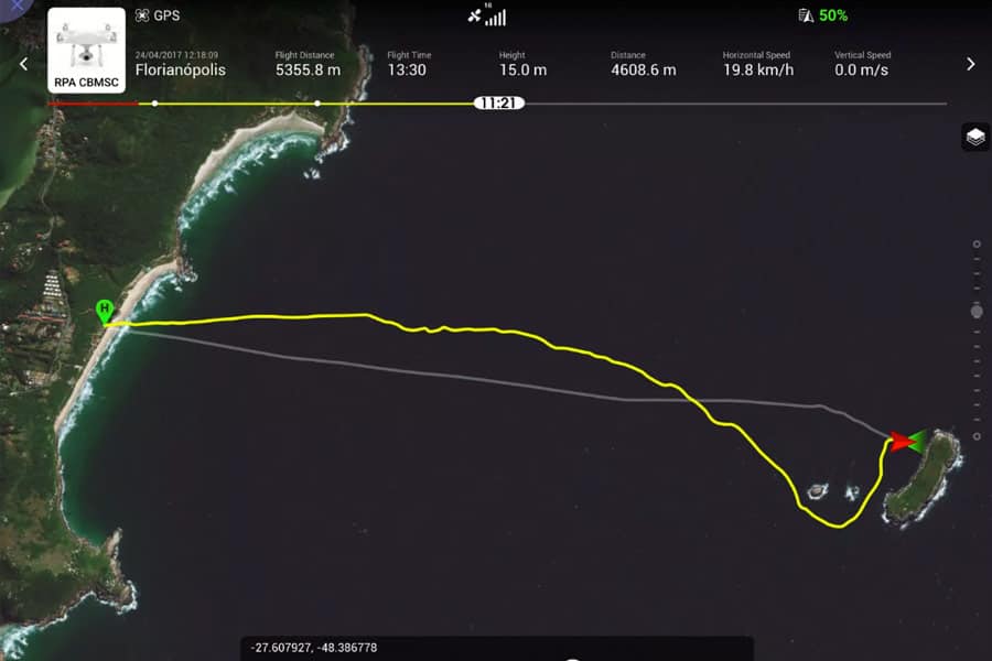 Un drone ayuda a rescatar a un surfista