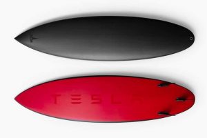 tabla de surf tesla
