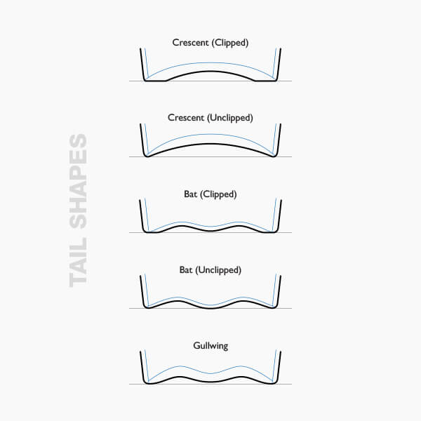 bodyboard tails