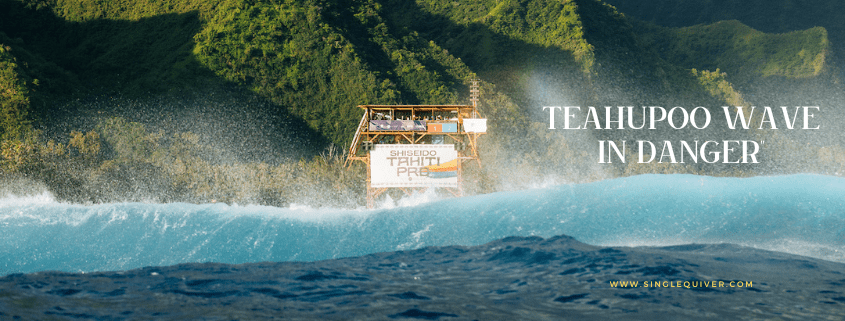 Protests in Teahupoo against the Olympic Games tower